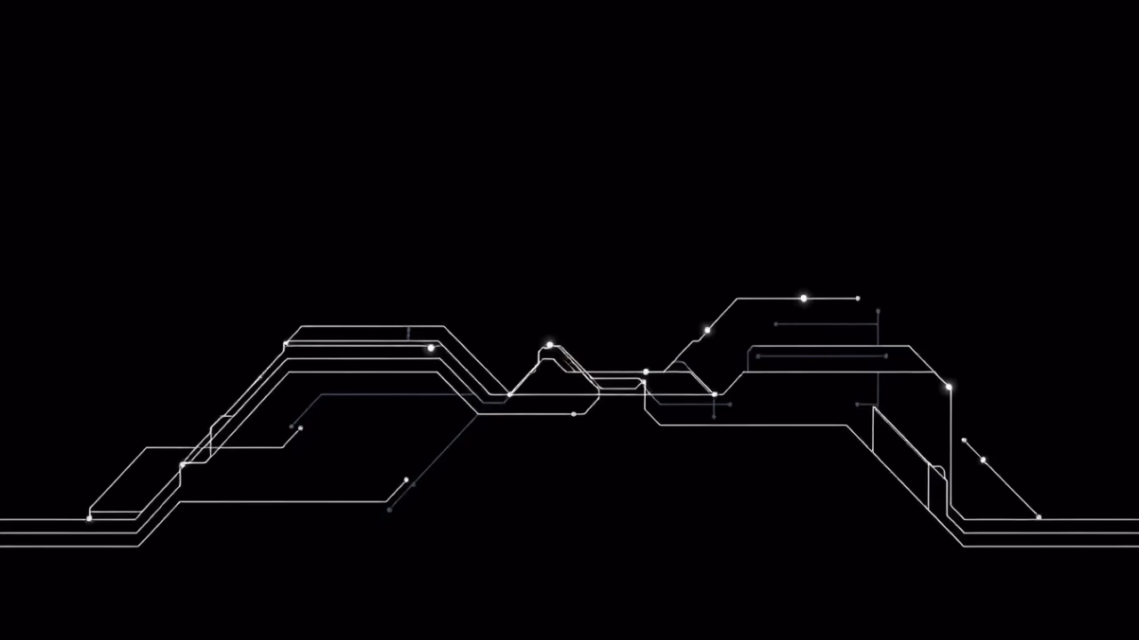 Minimalistische technische Illustration zur generativen Bildverarbeitung