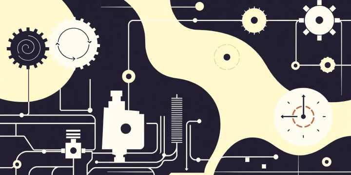 Technische Illustration über komplexe Methoden des maschinellen Lernens