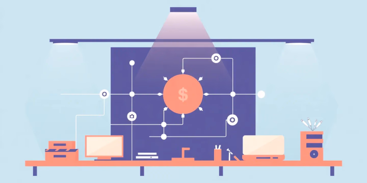 Technische Illustration zur automatisierten Arbeitsflussoptimierung