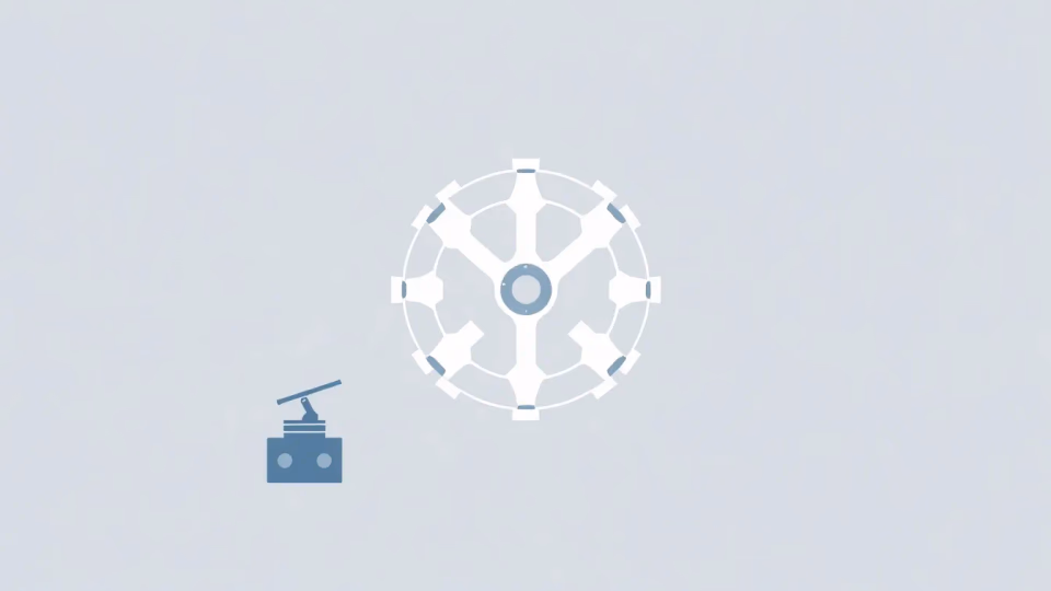 Technische Illustration zur KI in der Kriminalitätsbekämpfung
