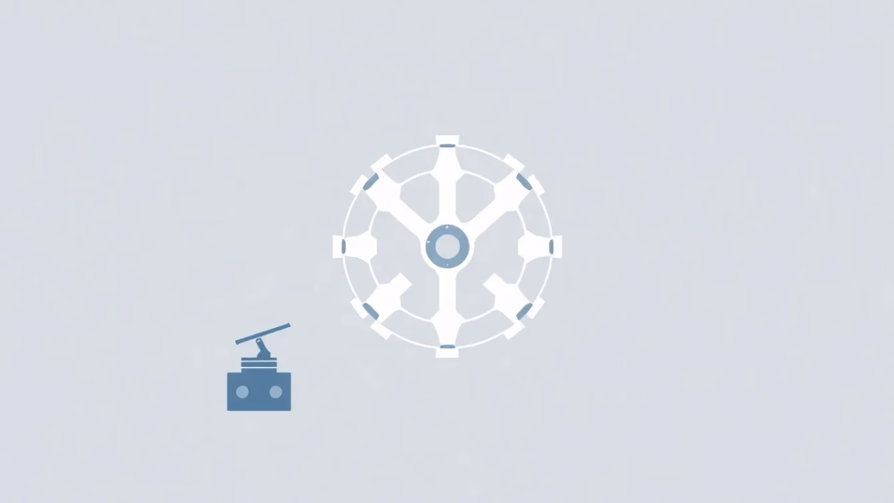 Technische Illustration zur KI in der Kriminalitätsbekämpfung