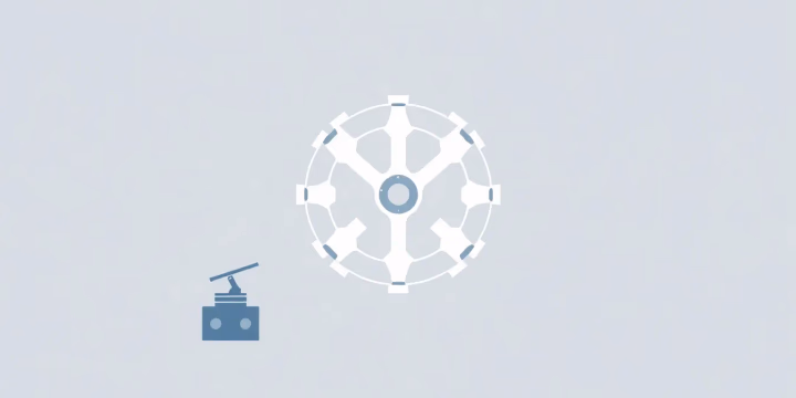 Technische Illustration zur KI in der Kriminalitätsbekämpfung