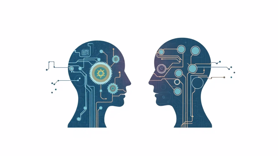 Illustration zur emotionalen Intelligenz in der Mensch-Maschine-Interaktion