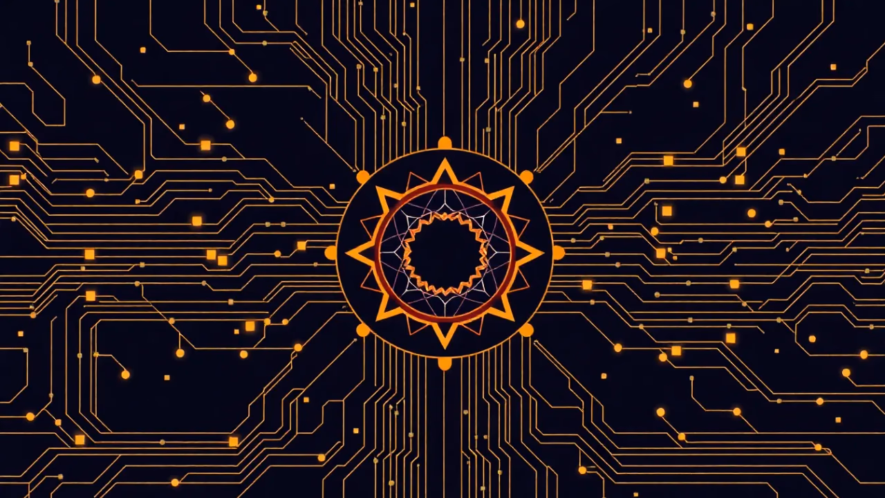 Illustration des Quantencomputing zur KI-Optimierung