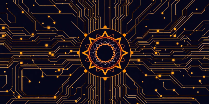 Illustration des Quantencomputing zur KI-Optimierung