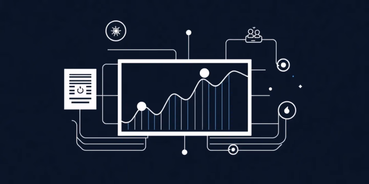 Technische Illustration zur Vorhersageanalytik in KI-Systemen
