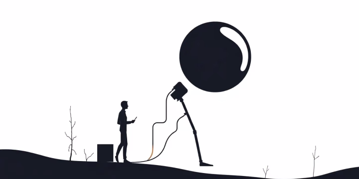 Illustration von Künstlicher Intelligenz in den Naturwissenschaften.