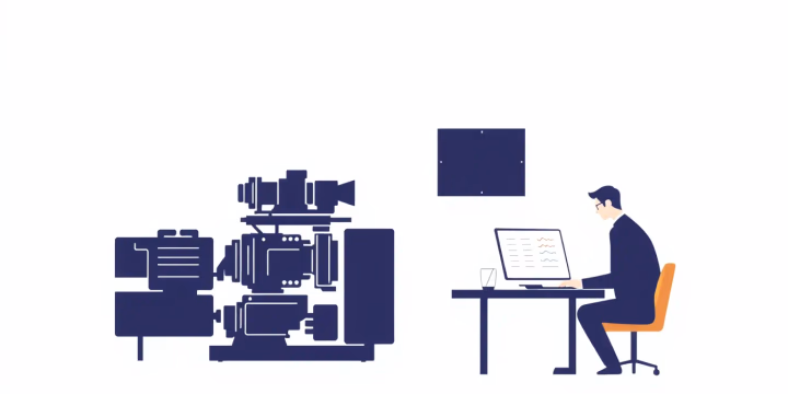 Illustration von adaptivem maschinellen Lernen in der prädiktiven Analytik