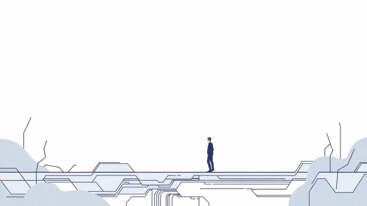 Ethische Implikationen von KI in der Psychologie, technische Illustration