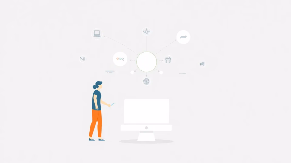 Technische Illustration zur unterstützenden KI-gestützten Beratung