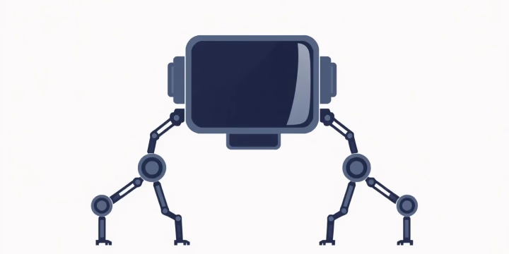 Technische Illustration von autonomen intelligenten Agenten
