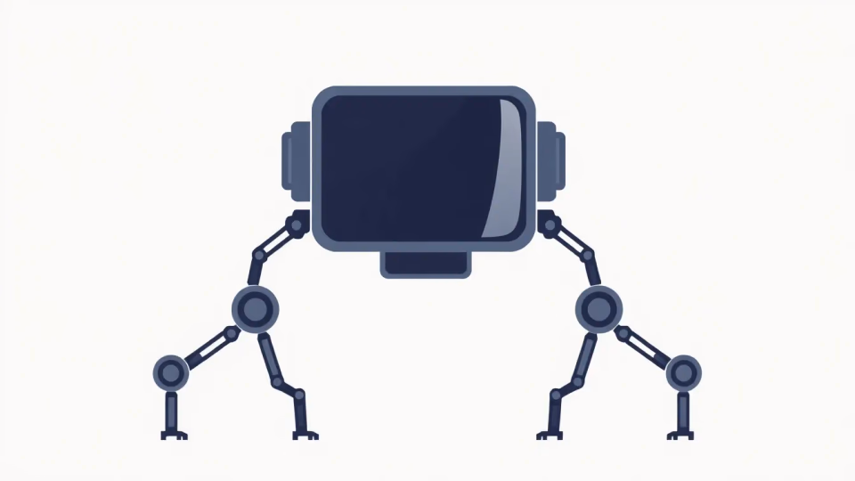 Technische Illustration von autonomen intelligenten Agenten