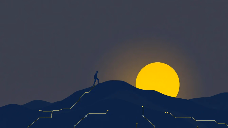 Illustration von adaptiven Lernstrategien in der Künstlichen Intelligenz