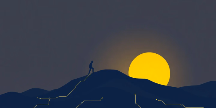 Illustration von adaptiven Lernstrategien in der Künstlichen Intelligenz