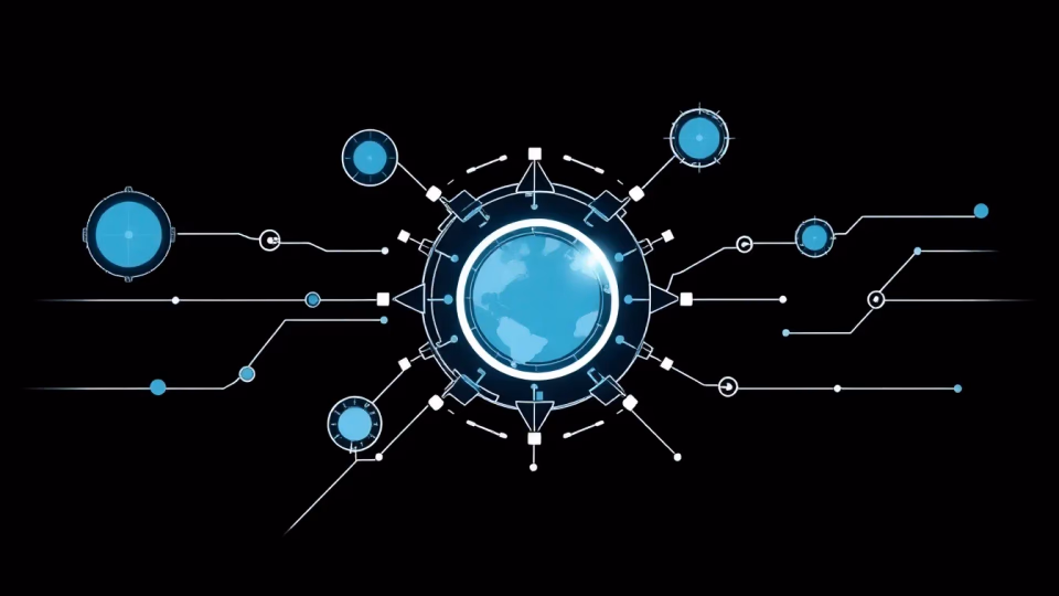 Illustration von KI-Technologien in der Weltraumforschung