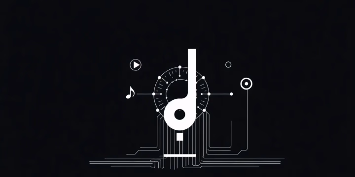 Technische Darstellung der Anwendung von KI in der Musikproduktion