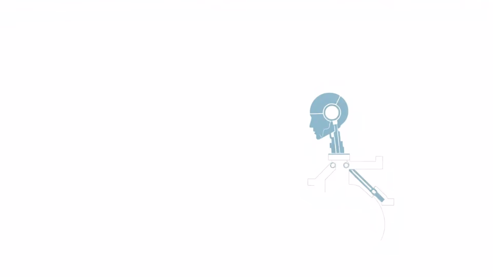 Technische Illustration der verkörperten KI-Technologie