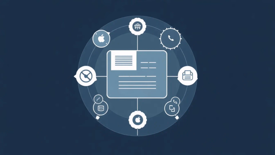 Technische Illustration von Kontextueller KI-Optimierung