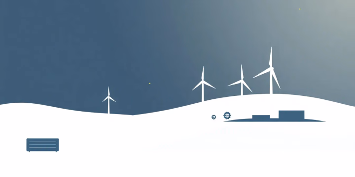Technische Illustration zur Rolle der Künstlichen Intelligenz in der Energiewende