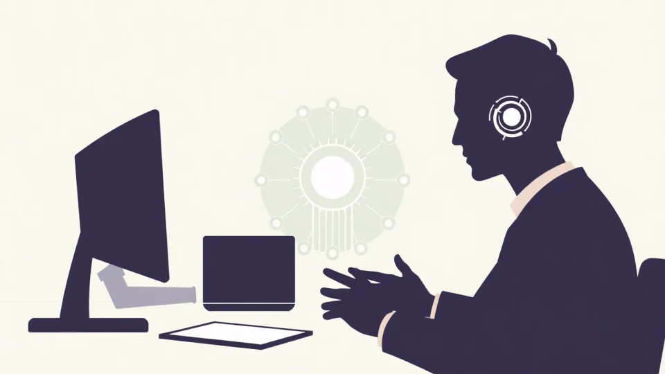Grafische Darstellung von Künstlicher Intelligenz in der Medienproduktion
