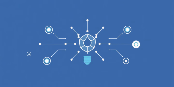 Technische Illustration von adaptiven Lernstrategien in der Künstlichen Intelligenz