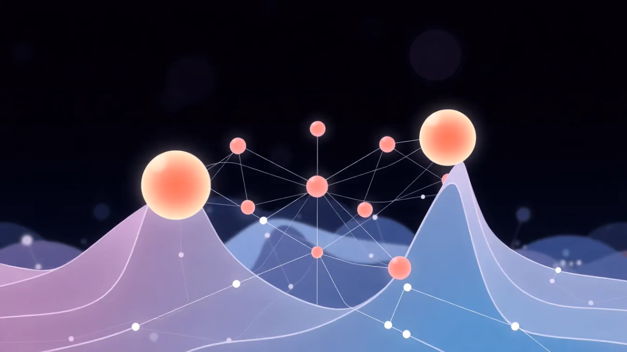 Technische Illustration von Meta-Learning in neuronalen Netzwerken