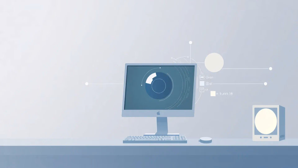 Abstrakte technische Illustration zur adaptiven Computer Vision