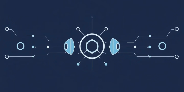 Technische Illustration des adaptiven Lernens in KI