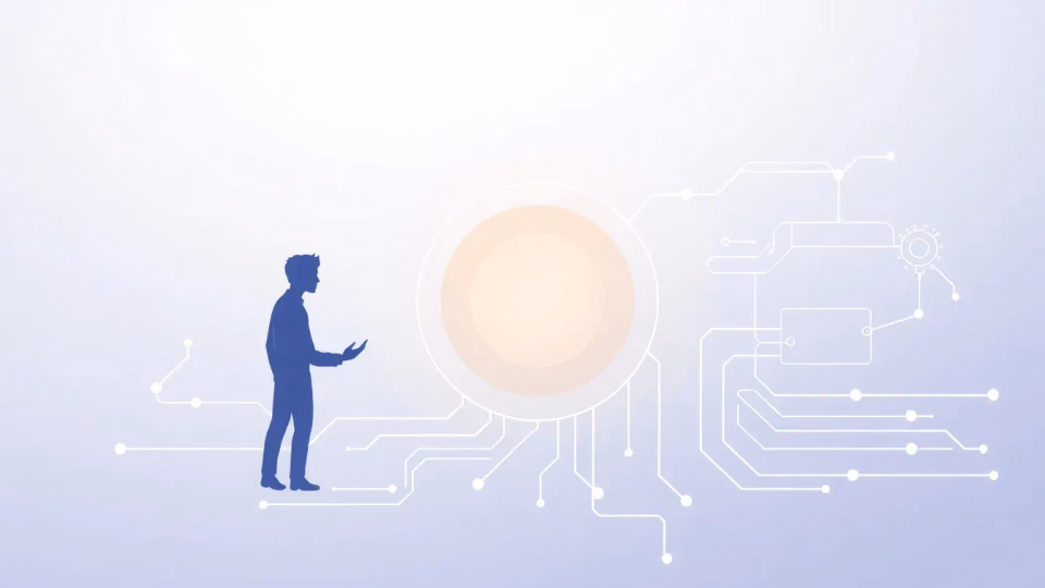 Technische Illustration von adaptierten Lernstrategien in der KI