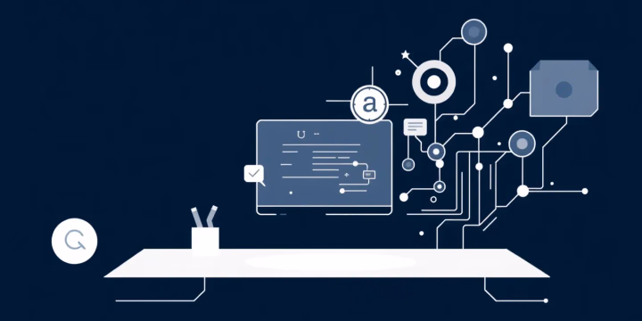 Technische Illustration zur agilen KI-Entwicklung