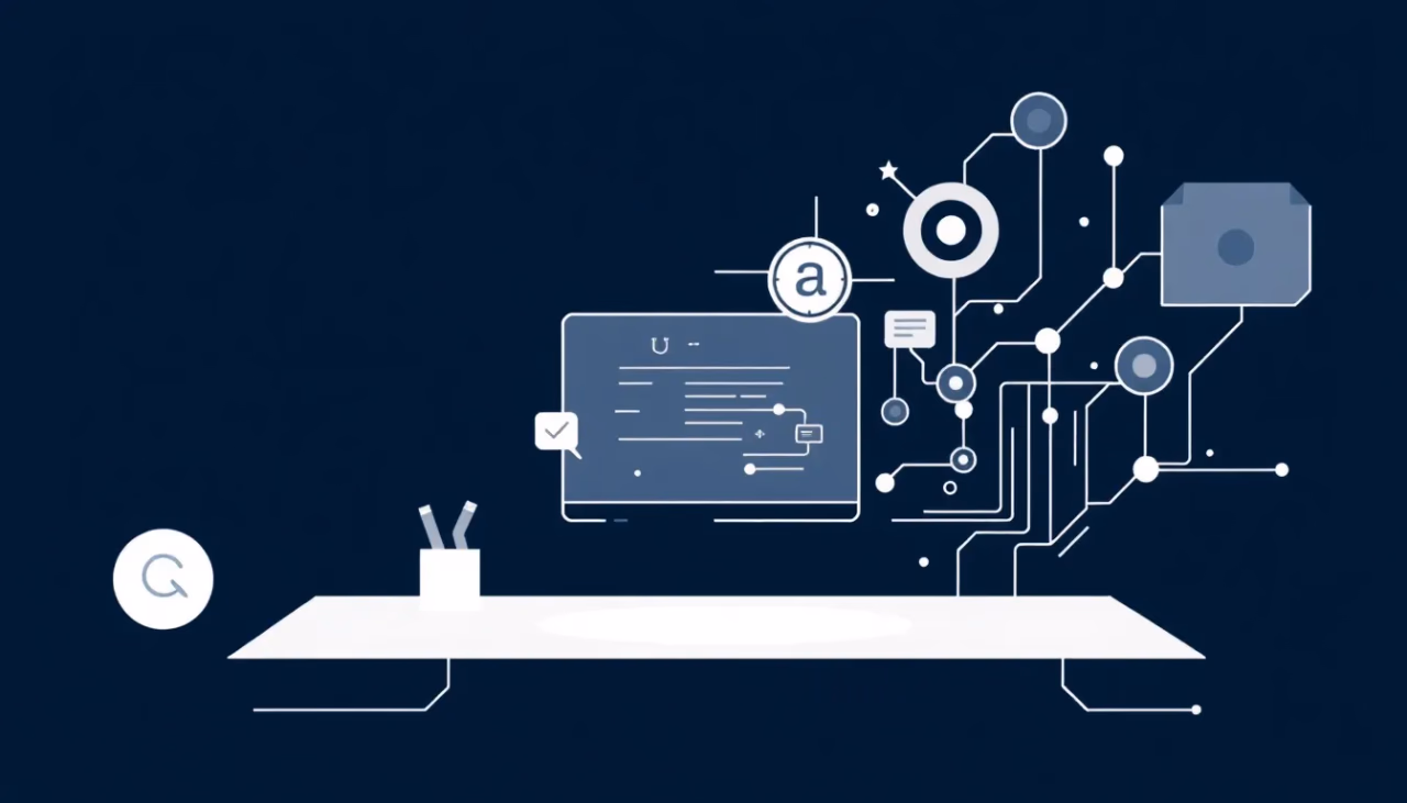 Technische Illustration zur agilen KI-Entwicklung