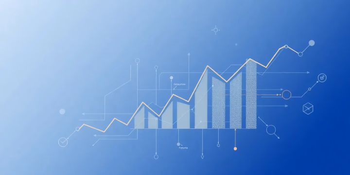 Technische Illustration von AI-getriebener prädiktiver Analytik