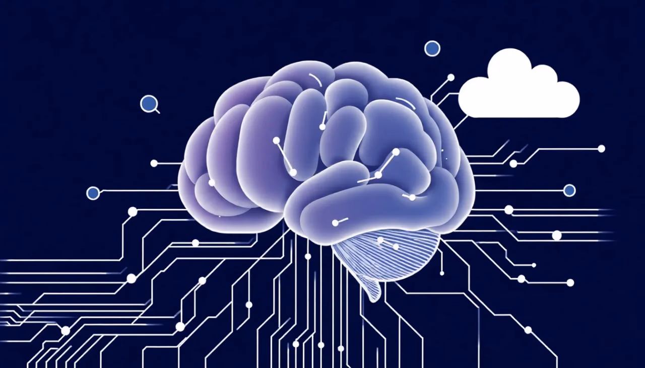 Illustration von anpassungsfähiger künstlicher Intelligenz