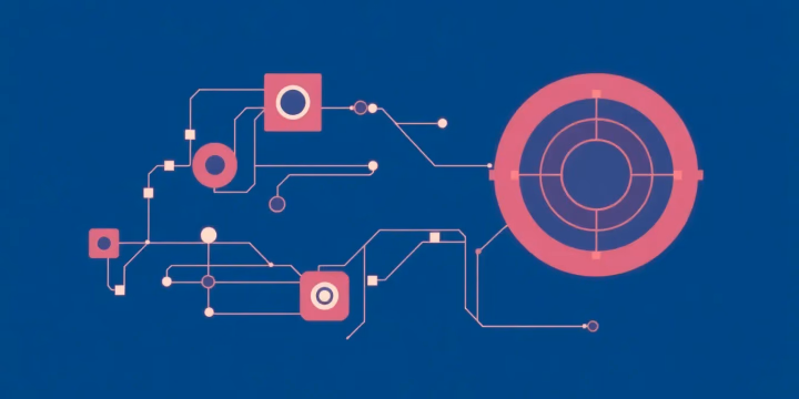 Illustration zur automatischen Entscheidungsfindung mit KI