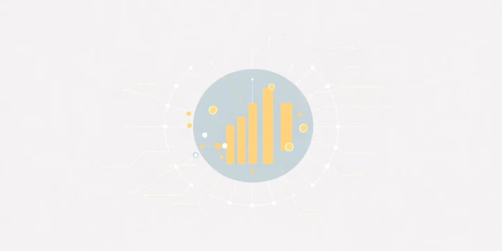 Minimalistische technische Illustration zur automatisierten Datenanalyse in der Künstlichen Intelligenz