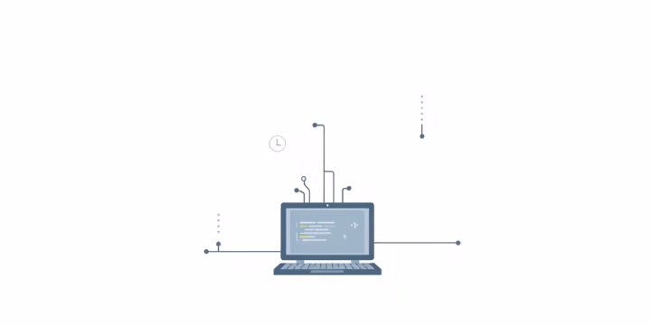 Illustration der automatisierten Datenvorverarbeitung in der Technik.