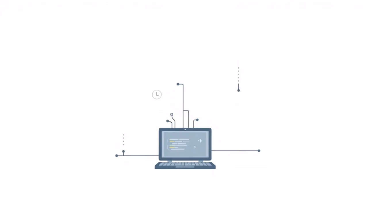 Illustration der automatisierten Datenvorverarbeitung in der Technik.