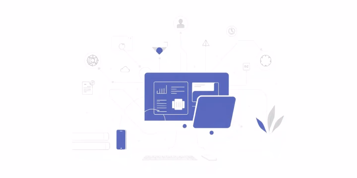 Technische Illustration zur automatisierten Inhaltsgenerierung im E-Learning