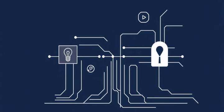 Technische Illustration zur automatisierten Sprachanalyse in der Sicherheitstechnik