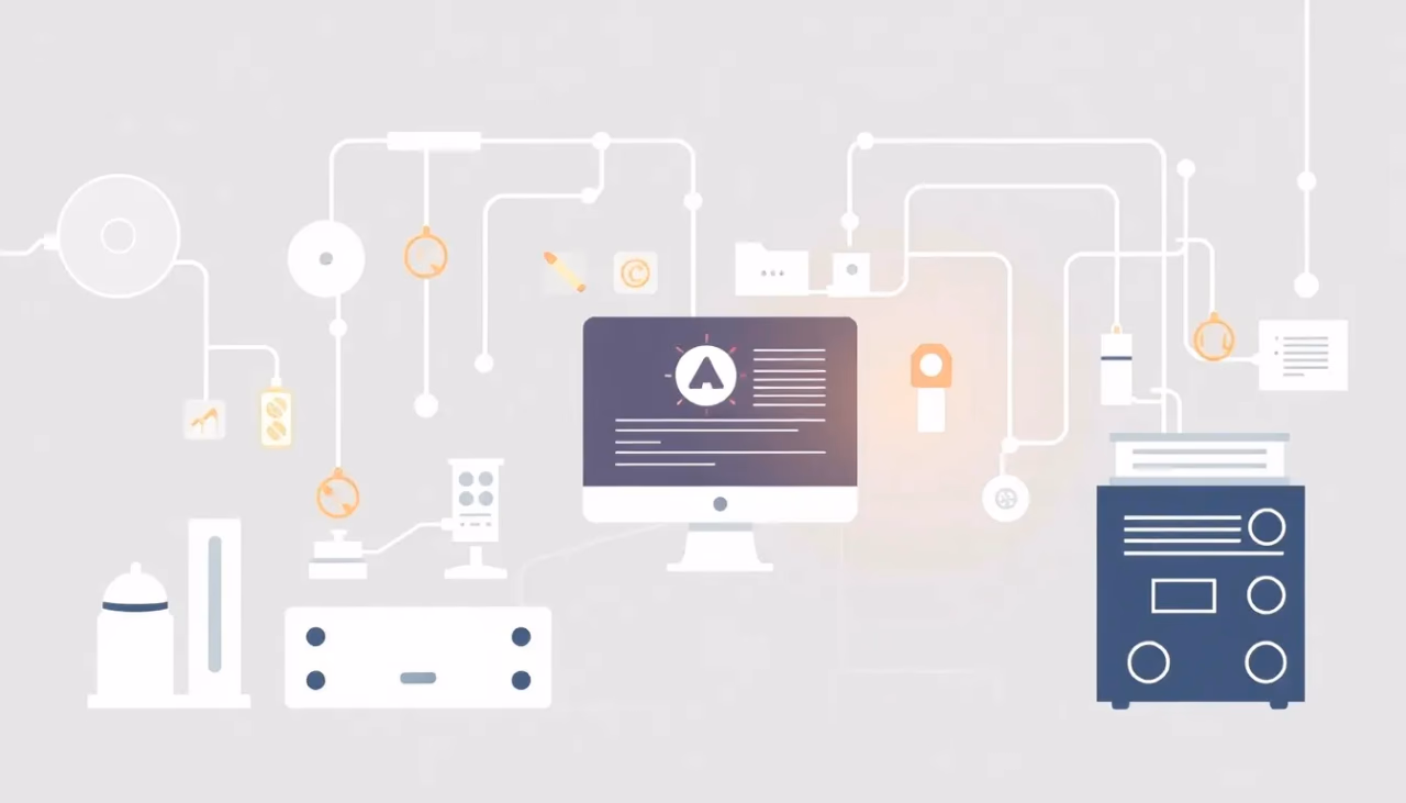 Illustration zur automatisierten Task-Automation mit KI