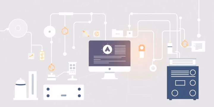 Illustration zur automatisierten Task-Automation mit KI