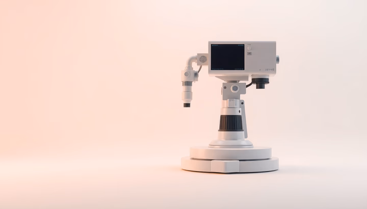 Minimalistische technische Darstellung vom automatisierten maschinellen Lernen.