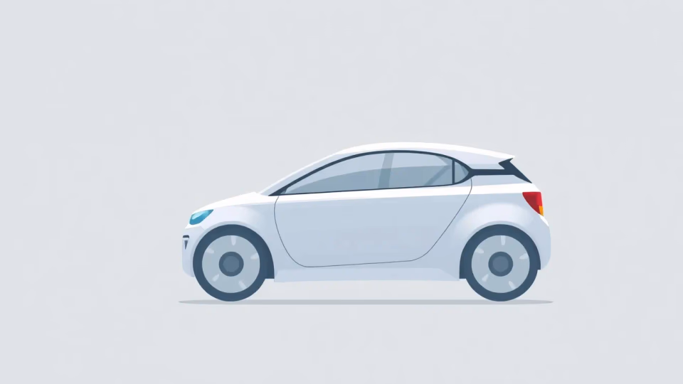Technische Darstellung autonomer Fahrzeuge mit KI-Technologie