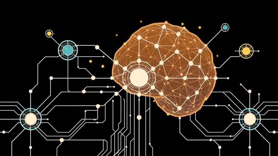 Technische Darstellung von biologisch inspirierter künstlicher Intelligenz