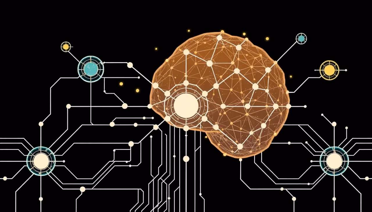 Technische Darstellung von biologisch inspirierter künstlicher Intelligenz