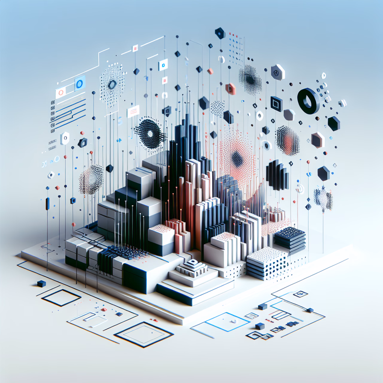Graphische Darstellung von Data-Augmentation-Techniken in der KI