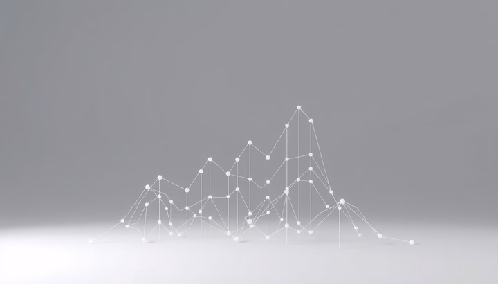 Technologische Darstellung von Datenliberalisierung mit abstrakten Grafiken.