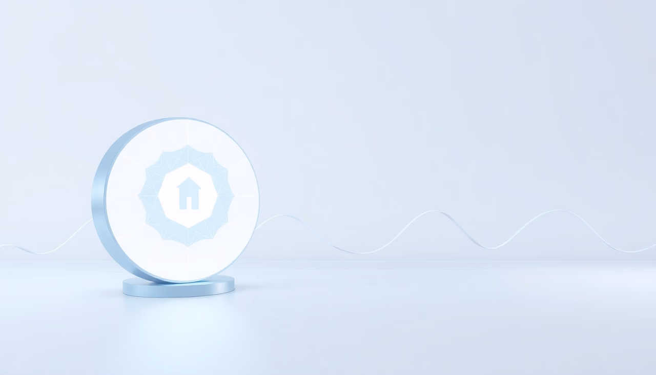 Minimalistische technische Illustration zu Datenethik in der KI.