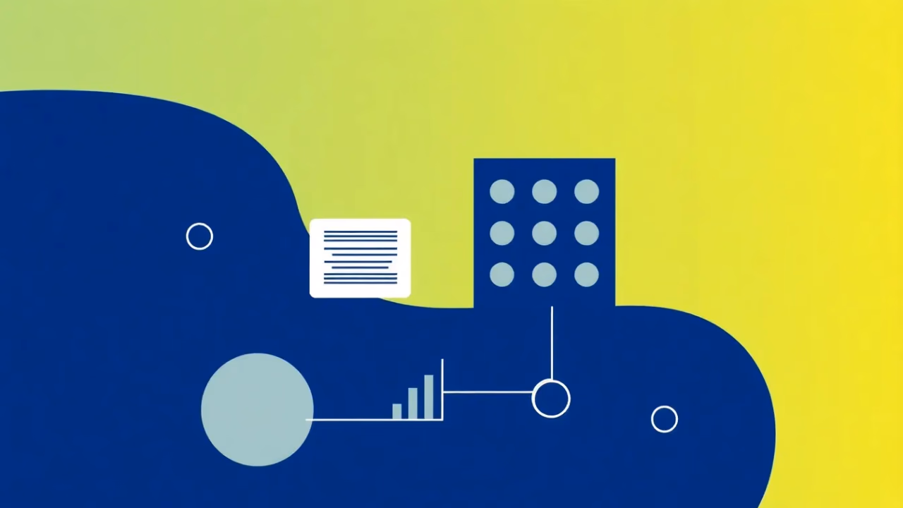 Technische Illustration zum datengetriebenen Entscheidungsmanagement in Unternehmen
