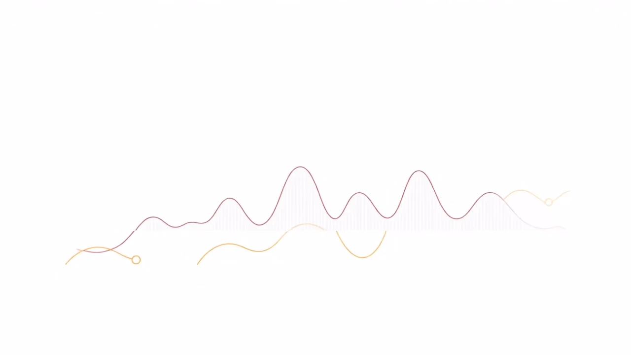 Technische Illustration von Deep Learning-Prozessen in der Zeitserienanalyse